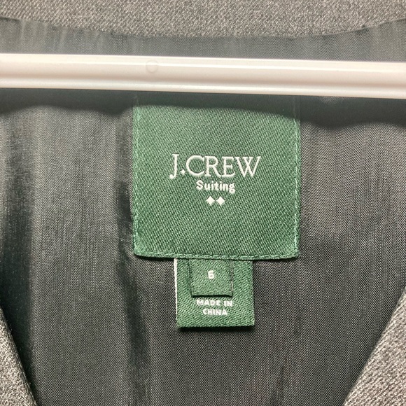 DONATED - J Crew Wool Blend Suiting Dress Charcoal Grey Size 6 EUC - Picture 4 of 5